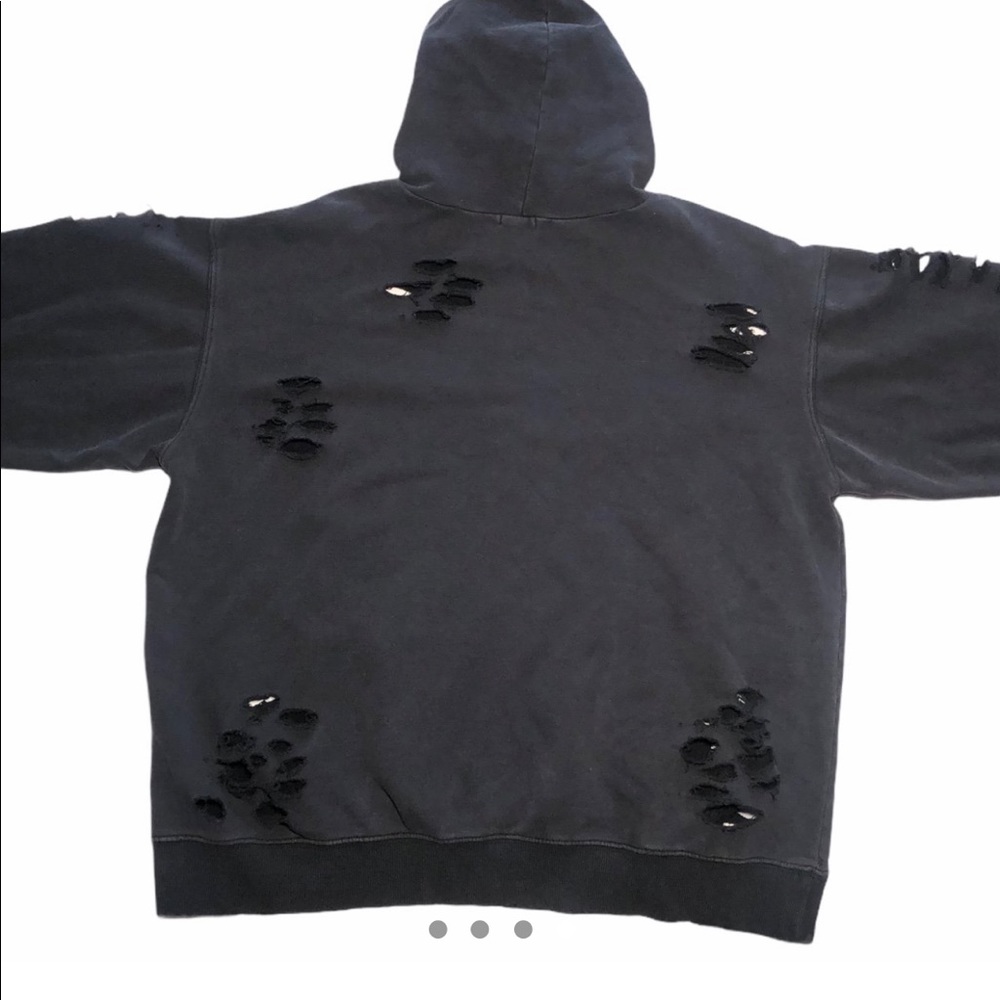 Emma and Sam distressed black hoodie - Picture 2 of 4